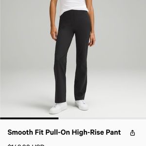 Lululemon NWOT Smooth Fit Pull-On High-Rise Pant size 14